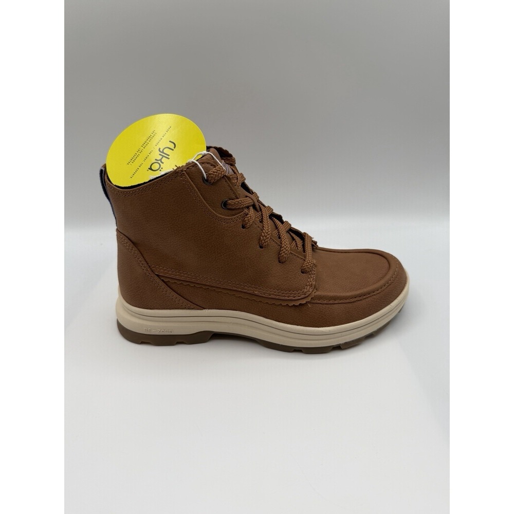Ryka Belfast Boot,Women's 6.5W,EU36.5W,Ginger Brown,Water&Mud Repellent,Side Zip